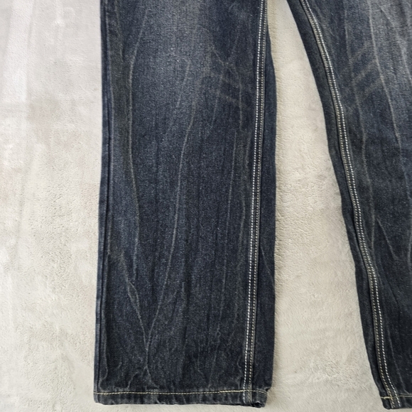 Southpole Jeans Mens 38x32 Blue Straight Hip Hop Streetwear Skater Denim Y2K - Picture 7 of 15